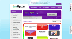 Desktop Screenshot of mywpis.pl